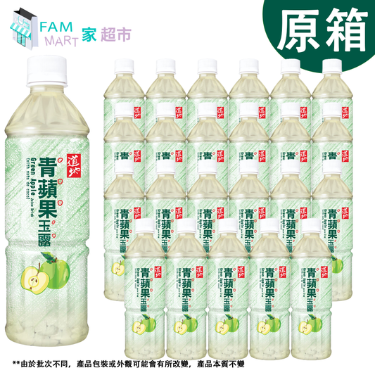 【原箱24樽】道地青蘋果玉露(樽裝) 500ml x 24