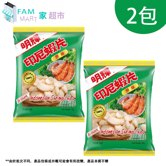 明輝印尼蝦片 40G x 2