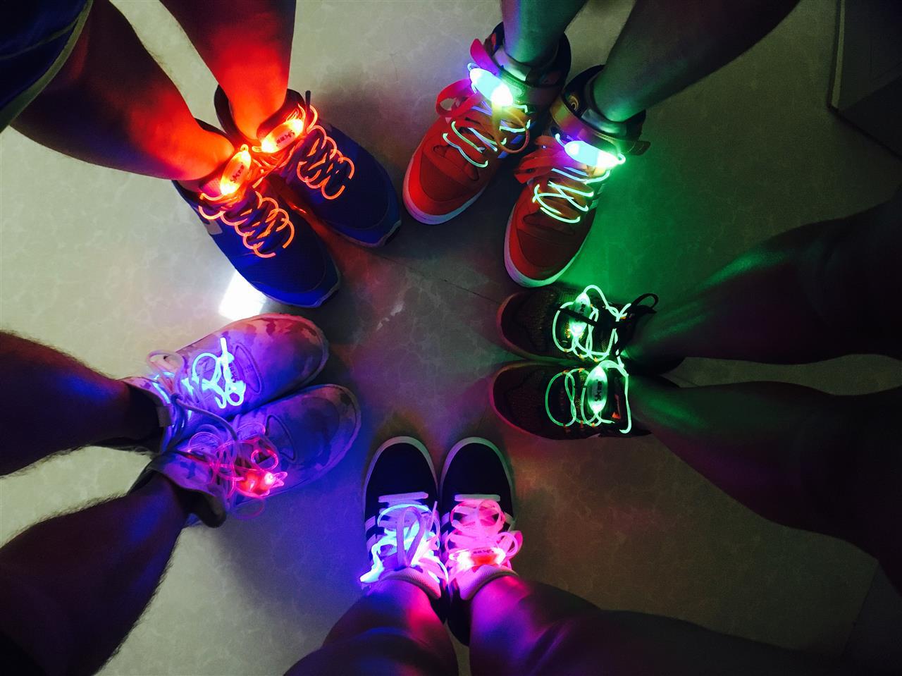 (藍色)LED 戶外發光鞋帶 x 1