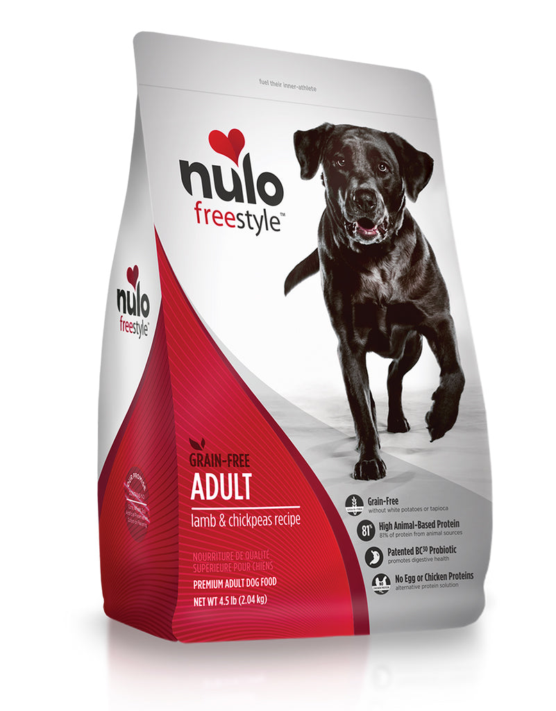 Nulo Freestyle - 無穀物高肉乾糧成犬配方 (羊、鷹嘴豆)4.5磅