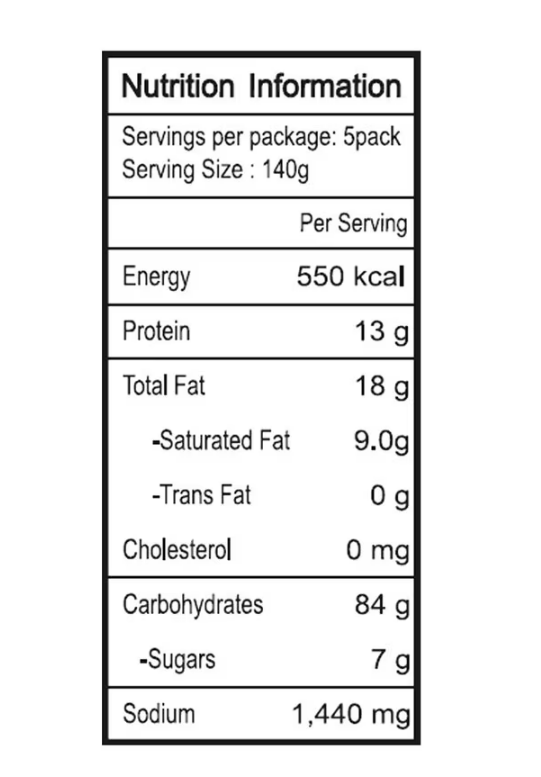 三養 - 韓國辣雞芝士味撈麵 140g x 5包