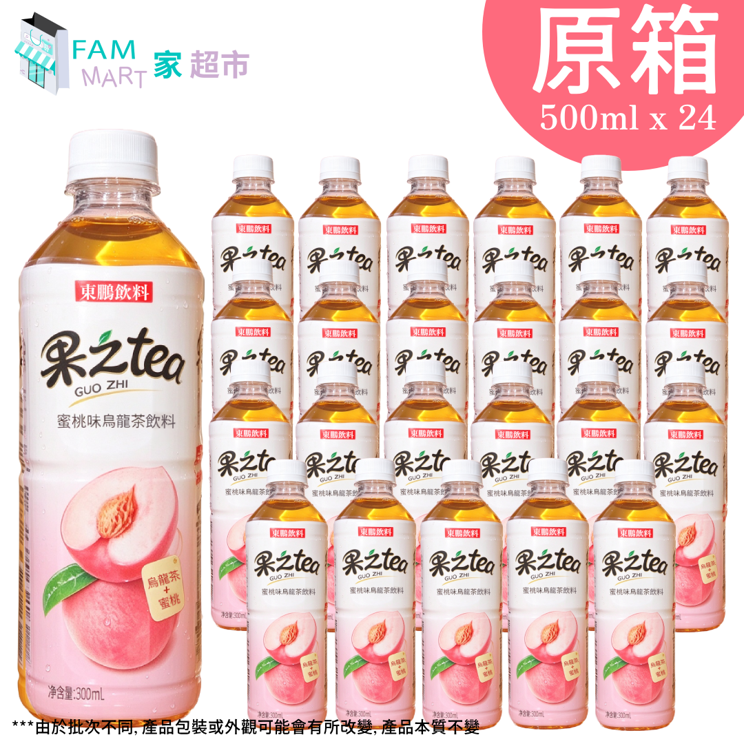 [原箱]東鵬果之茶蜜桃烏龍 500ml x 24樽