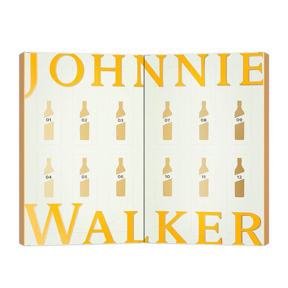 Johnnie Walker十二夜威士忌倒數月曆 12x 50 ml (外包裝略有破損)