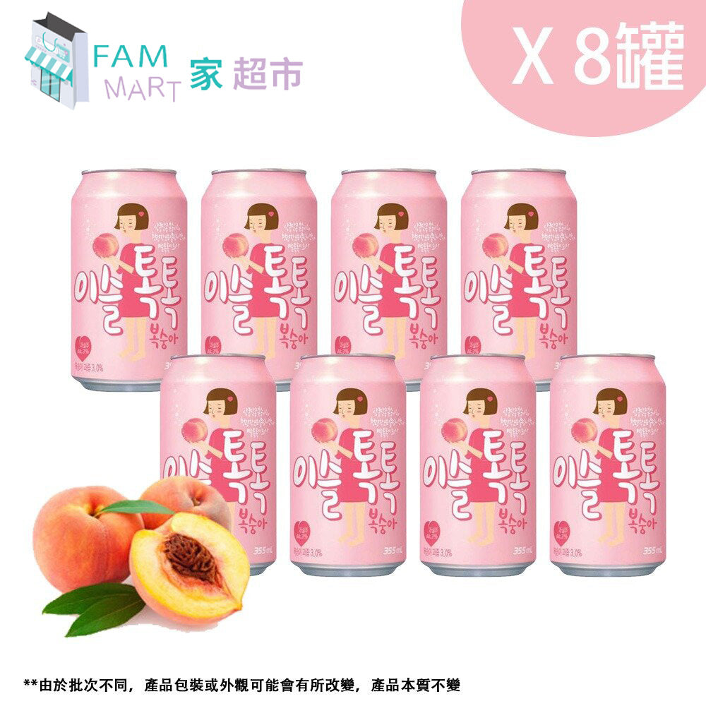 [8罐裝] 真露泡泡汽酒-桃味 355ml x 8