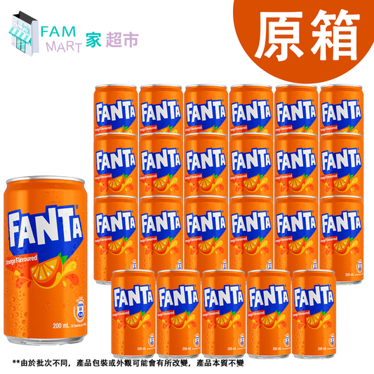 [原箱24罐] 迷你芬達橙汁 200ml x 24