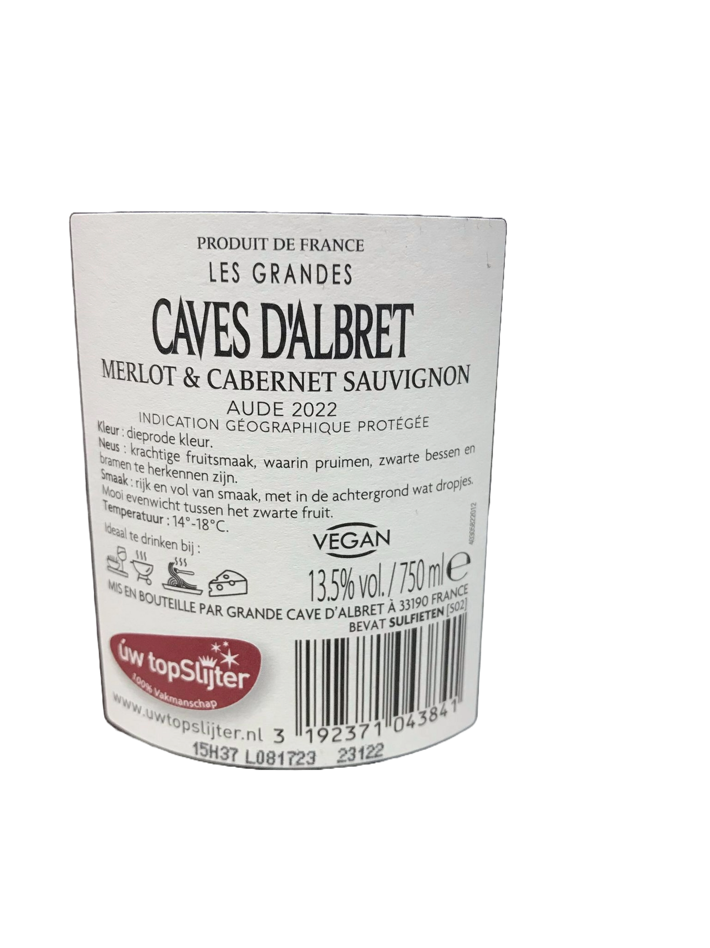 Caves d'Albret 梅洛-赤霞珠紅酒2022 750ml