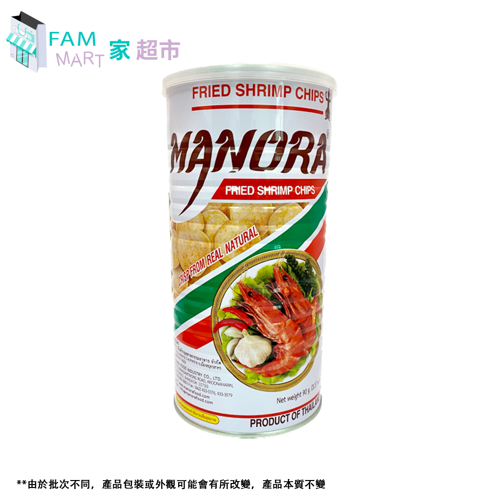 瑪努拉 - 泰國香酥蝦片 罐裝 90g x 1