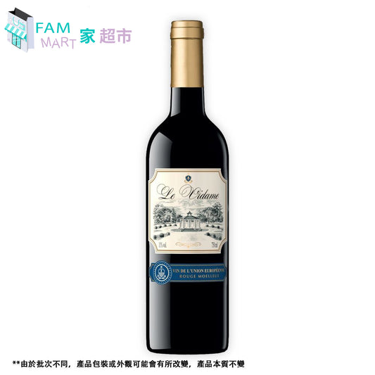 法國利維子爵紅酒LE VIDAME VUE RED WINE SEMI SWEET 750mL