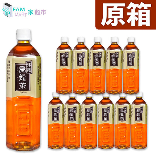 [自取優惠價] 津路 - [原箱12樽] 烏龍茶 (900亳升X12樽)