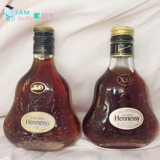 Hennessy - 軒尼詩 XO 幹邑酒版 90-00年代 粗頭金蓋 50ml （新舊2款）