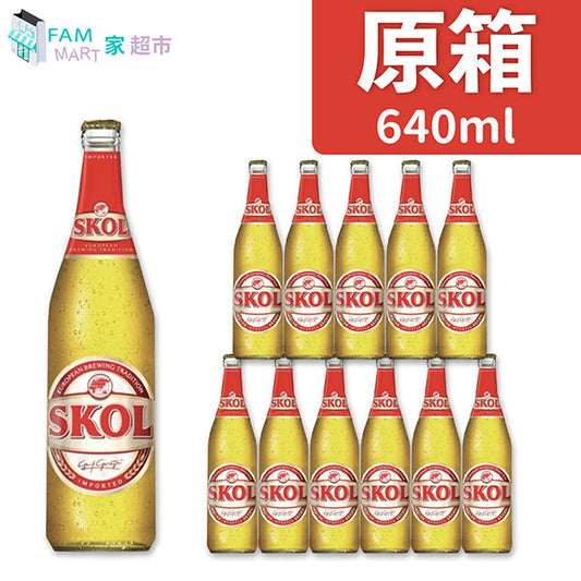 獅威 - [原箱12樽] (大玻璃樽)獅威啤酒樽裝(640ml x 12)