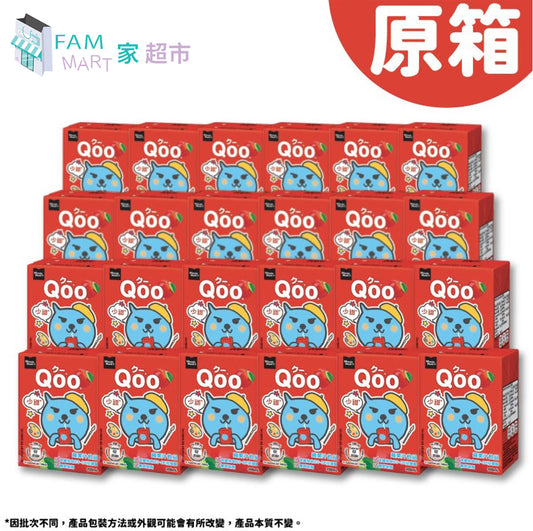 [原箱] QooQoo蘋果汁200ml x24包 (少甜)