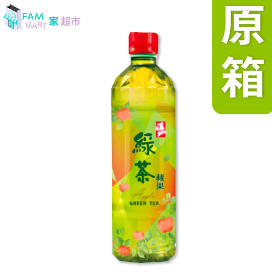 道地 - [原箱] 蘋果綠茶(紅蓋) 樽裝 500ml x 24