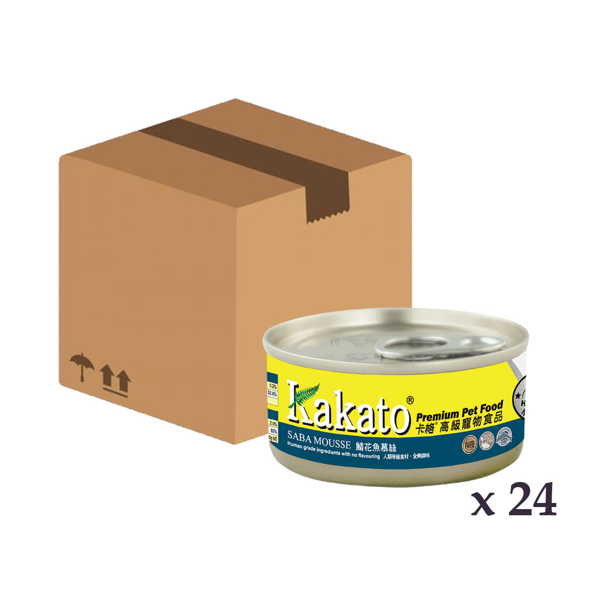 Kakato - 鯛魚慕絲 70g x  24罐