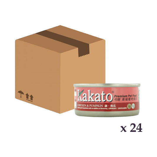 Kakato -  雞、南瓜 70g x  24罐