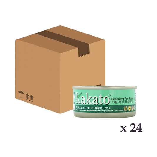 Kakato -  吞拿魚、芝士 70g x  24罐