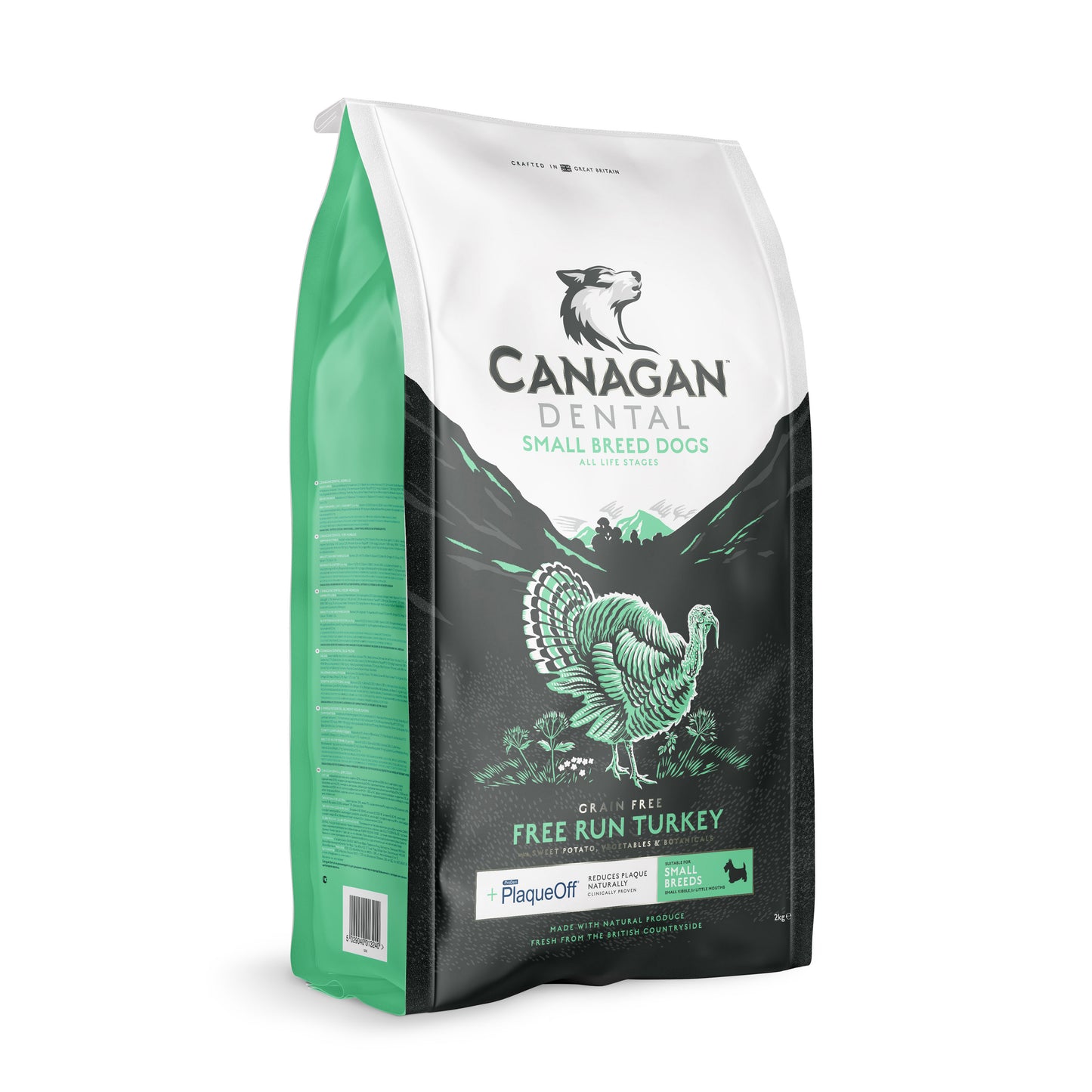 Canagan (原之選) 天然無穀物狗乾糧 - 細粒 - 火雞健齒配方 Small Breed - Free-Run Turkey Dental 2kg