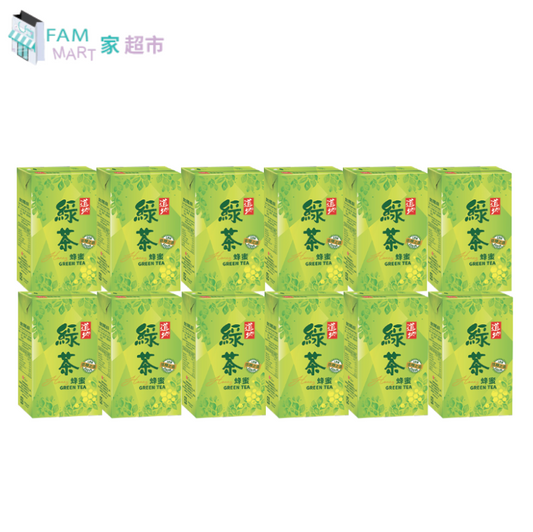 12包道地(紙包)蜂蜜綠茶 (250ml x 12包)